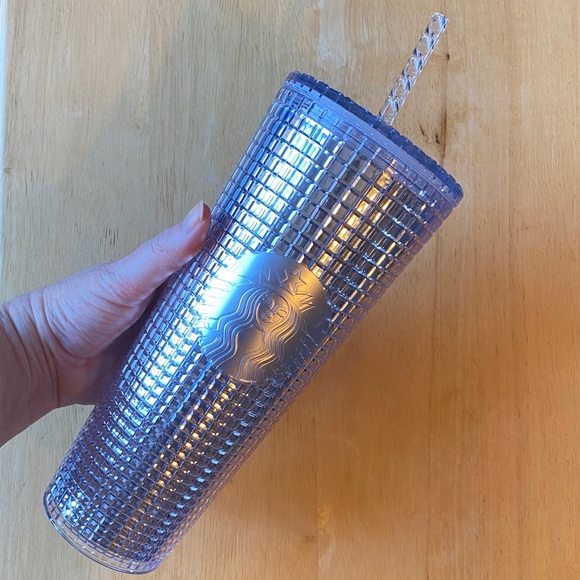 Starbucks 2020 Disco Grid Cold Cup Tumbler Silver